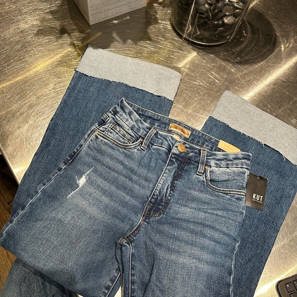 Kut from the Kloth Denim - KUT from the KLOTH High Rise MEG trouser wide leg, size 00